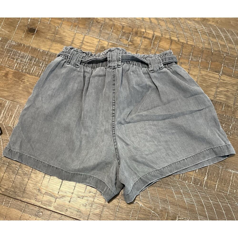 Time & Tru Paper Bag Belted Shorts Elastic Waist Size Small 4-6 Vacation Comfy - Picture 8 of 8